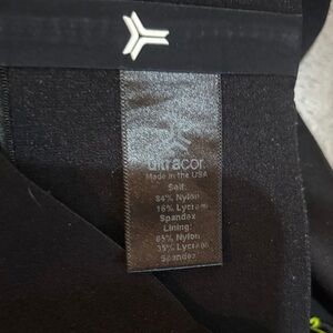 Ultracor Black Leggings with Logo Detail